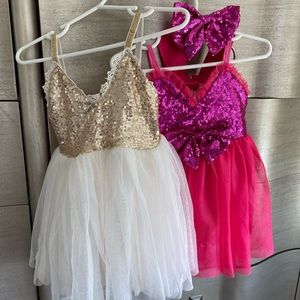 Bundle of two baby girl dresses